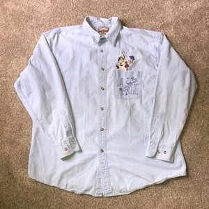 Looney Tunes classic wear RARE FIND stitched Roadrunner & Wylie E. Coyote